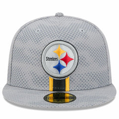 Pittsburgh Steelers New Era 2024 Sideline 59FIFTY Fitted Hat Gray