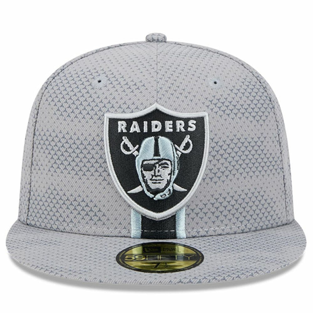 Las Vegas Raiders New Era 2024 Sideline 59FIFTY Fitted Hat Gray