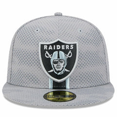 Las Vegas Raiders New Era 2024 Sideline 59FIFTY Fitted Hat Gray
