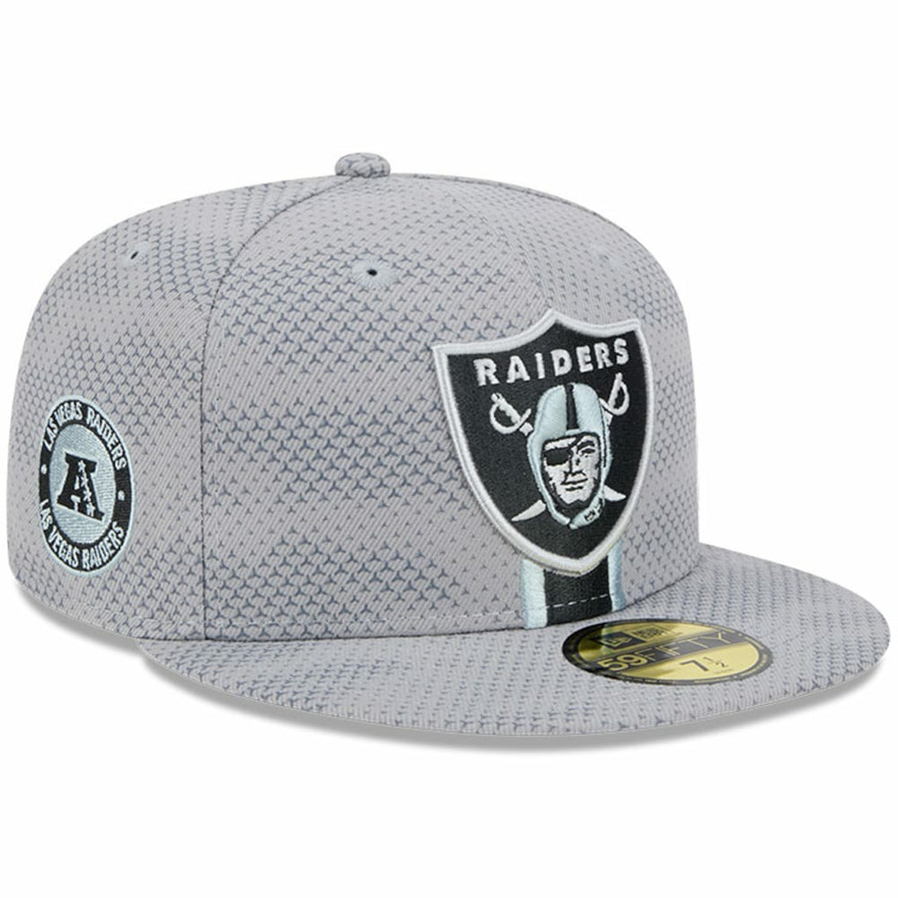 Las Vegas Raiders New Era 2024 Sideline 59FIFTY Fitted Hat Gray