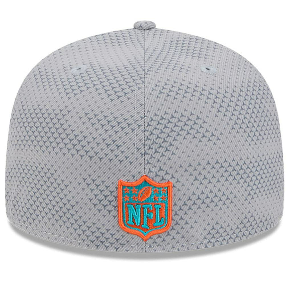 Miami Dolphins New Era 2024 Sideline 59FIFTY Fitted Hat Gray