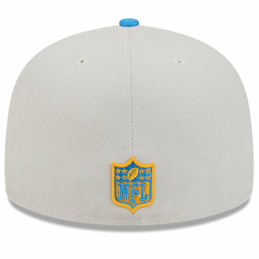 Los Angeles Chargers New Era 2024 Sideline Historic 59FIFTY Fitted Hat Stone/Powder Blue
