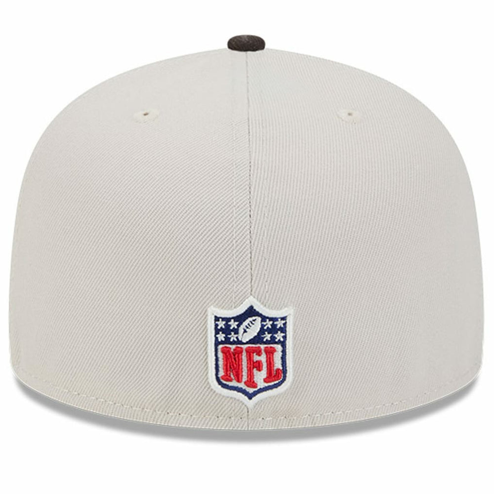 Cleveland Browns New Era 2024 Sideline Historic 59FIFTY Fitted Hat Stone/Brown