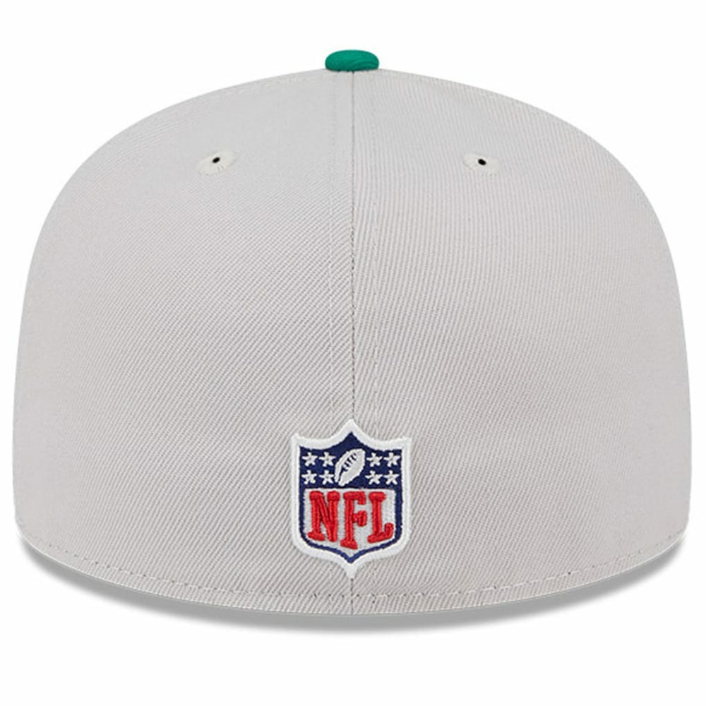 Philadelphia Eagles New Era 2024 Sideline Historic 59FIFTY Fitted Hat Stone/Kelly Green