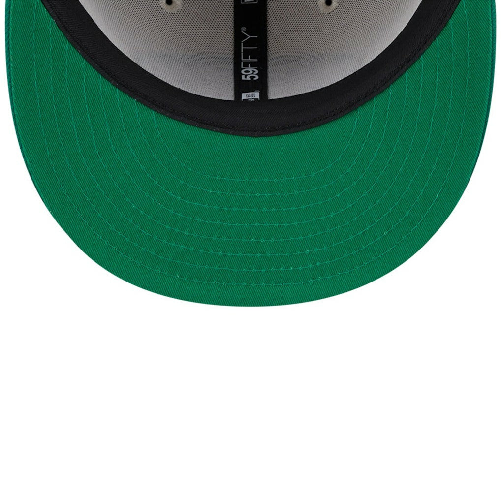 Philadelphia Eagles New Era 2024 Sideline Historic 59FIFTY Fitted Hat Stone/Kelly Green
