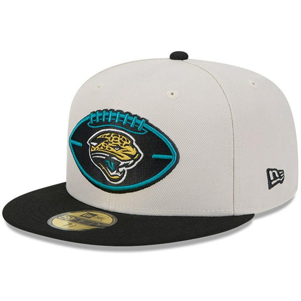Jacksonville Jaguars New Era 2024 Sideline Historic 59FIFTY Fitted Hat Stone/Black