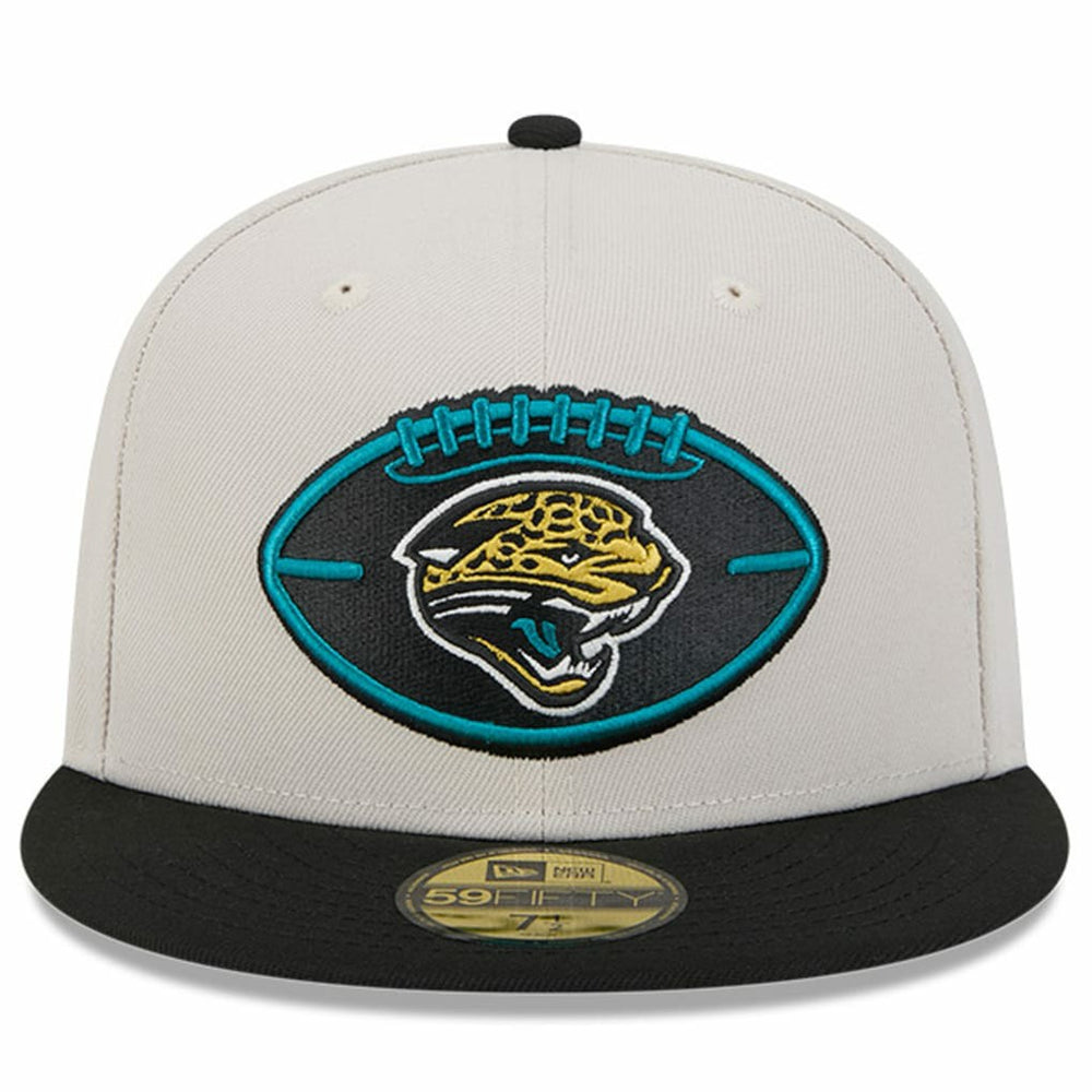 Jacksonville Jaguars New Era 2024 Sideline Historic 59FIFTY Fitted Hat Stone/Black