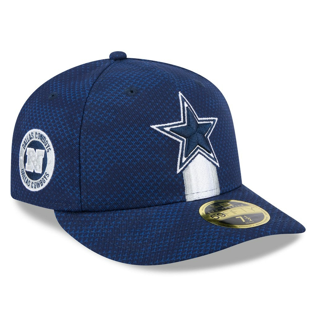 Dallas Cowboys New Era 2024 Sideline Low Profile 59FIFTY Fitted Hat Navy