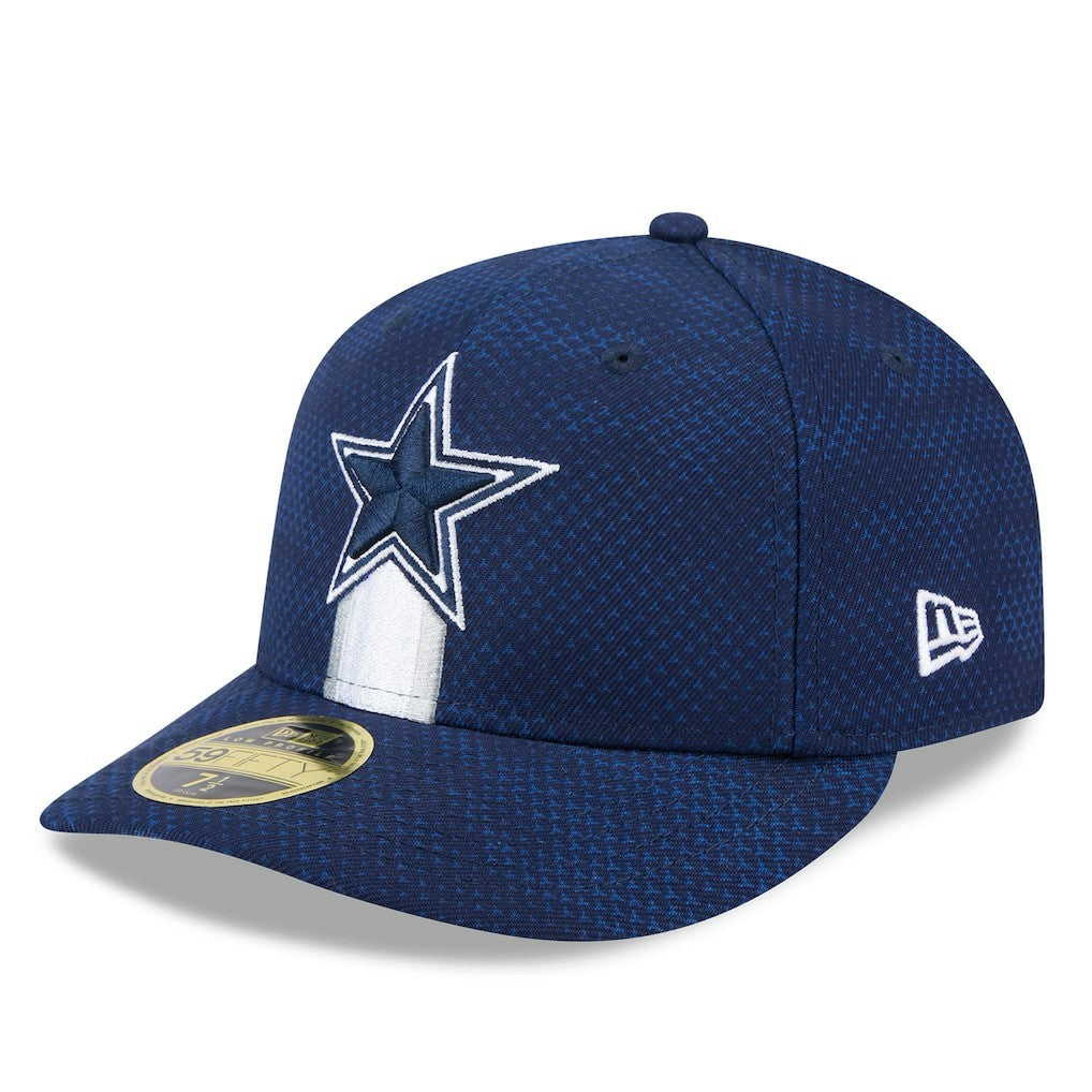 Dallas Cowboys New Era 2024 Sideline Low Profile 59FIFTY Fitted Hat Navy