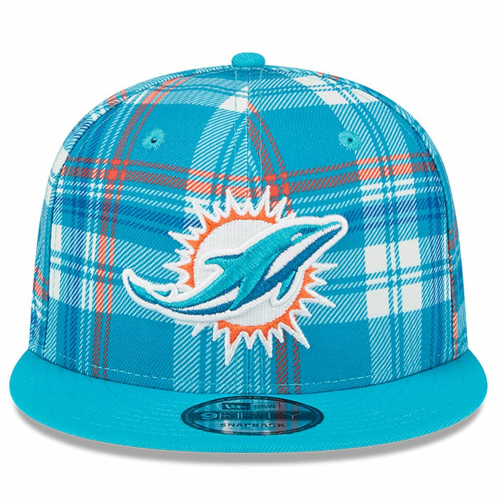 Miami Dolphins New Era 2024 Sideline Statement 9FIFTY Snapback Hat Aqua