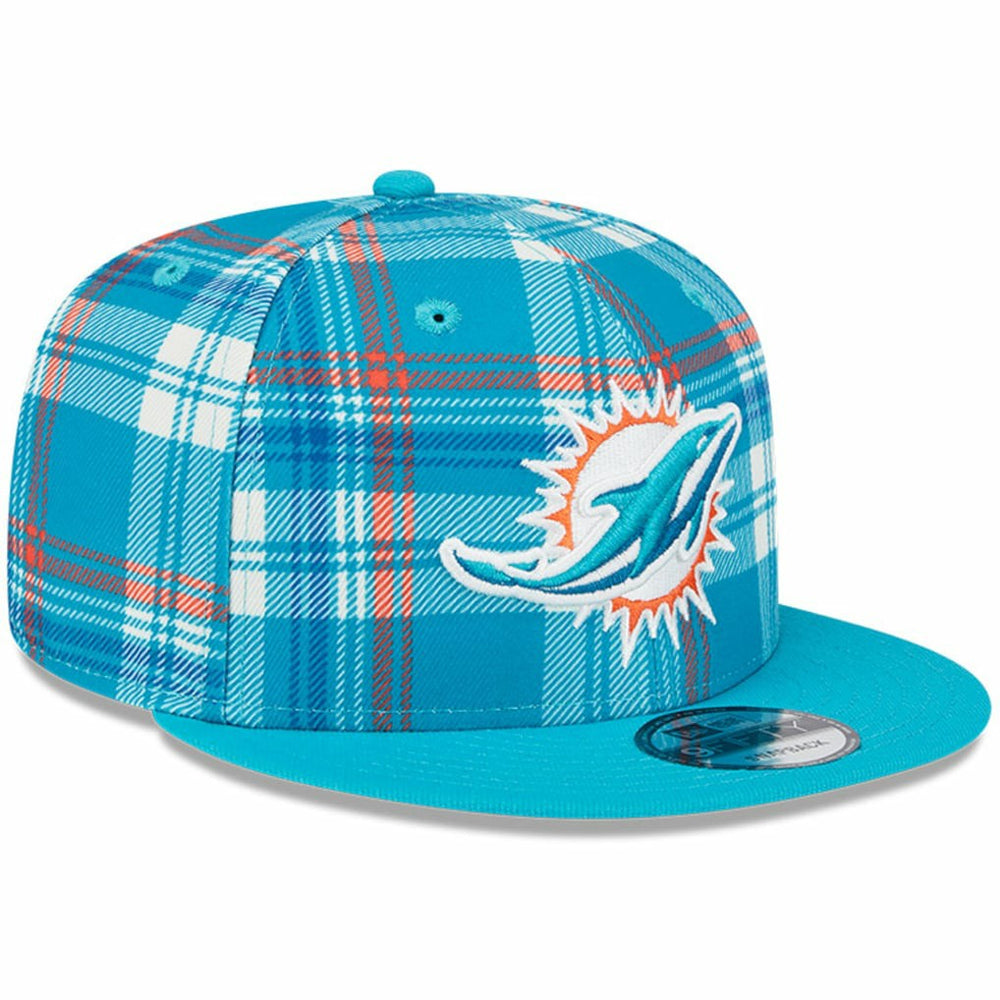 Miami Dolphins New Era 2024 Sideline Statement 9FIFTY Snapback Hat Aqua