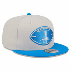 Detroit Lions New Era 2024 Sideline Historic 9FIFTY Snapback Hat Stone/Blue