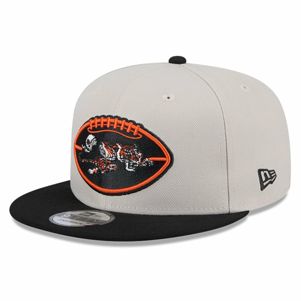 Cincinnati Bengals New Era 2024 Sideline Historic 9FIFTY Snapback Hat Stone/Black