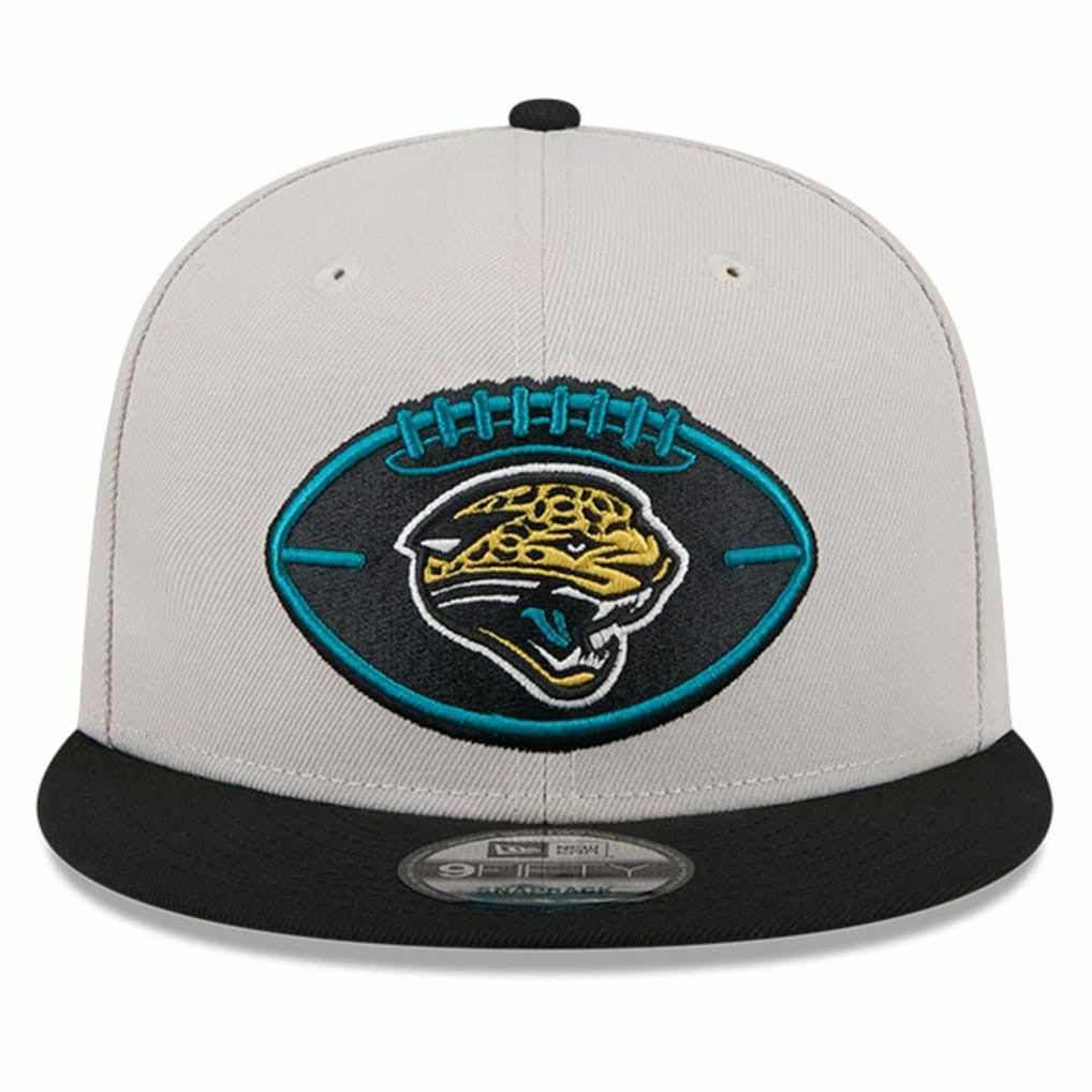 Jacksonville Jaguars New Era 2024 Sideline Historic 9FIFTY Snapback Hat Stone/Black