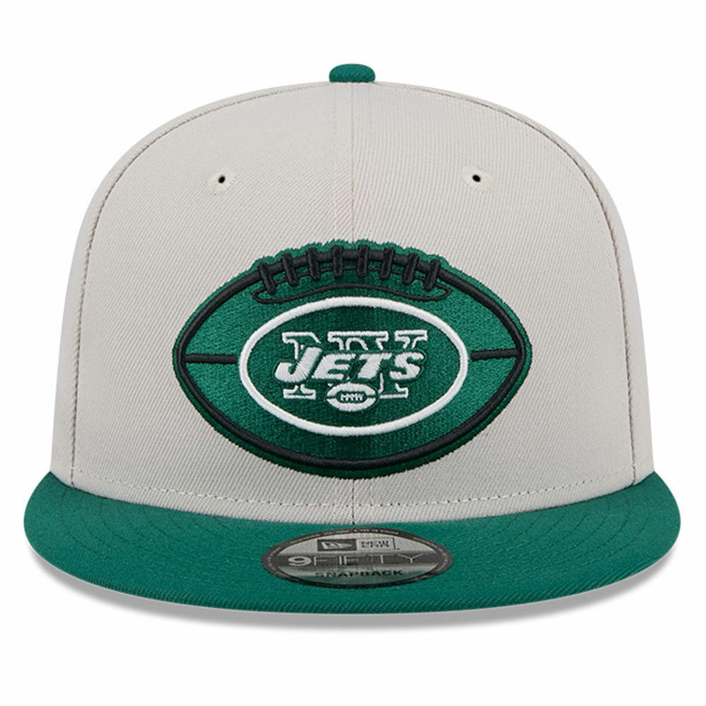 New York Jets New Era 2024 Sideline Historic 9FIFTY Snapback Hat Stone/Green