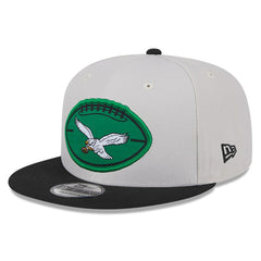 Philadelphia Eagles New Era 2024 Sideline Historic 9FIFTY Snapback Hat Stone/Black