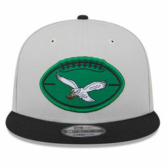 Philadelphia Eagles New Era 2024 Sideline Historic 9FIFTY Snapback Hat Stone/Black