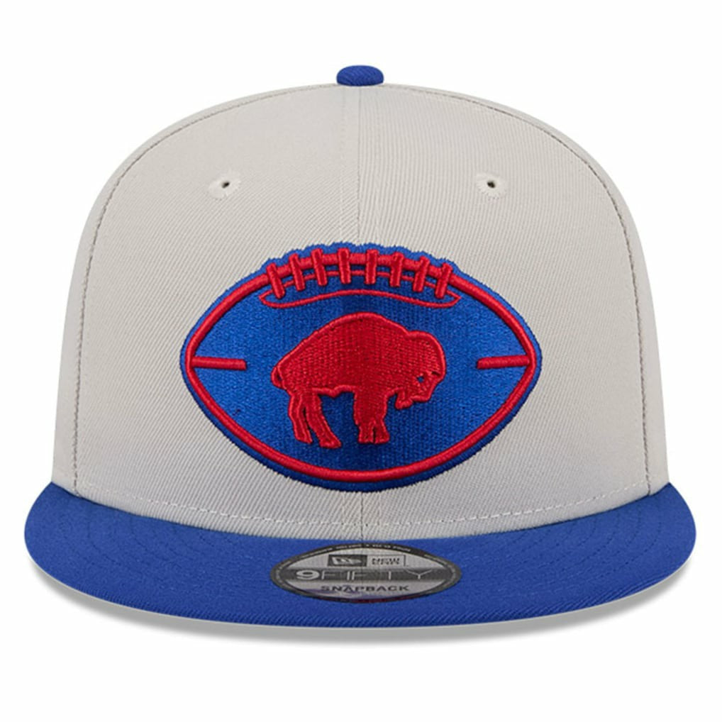 Buffalo Bills New Era 2024 Sideline Historic 9FIFTY Snapback Hat Stone/Royal