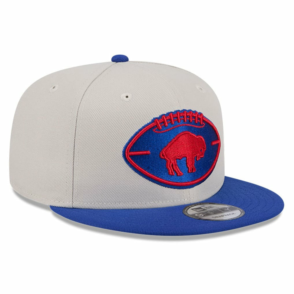 Buffalo Bills New Era 2024 Sideline Historic 9FIFTY Snapback Hat Stone/Royal