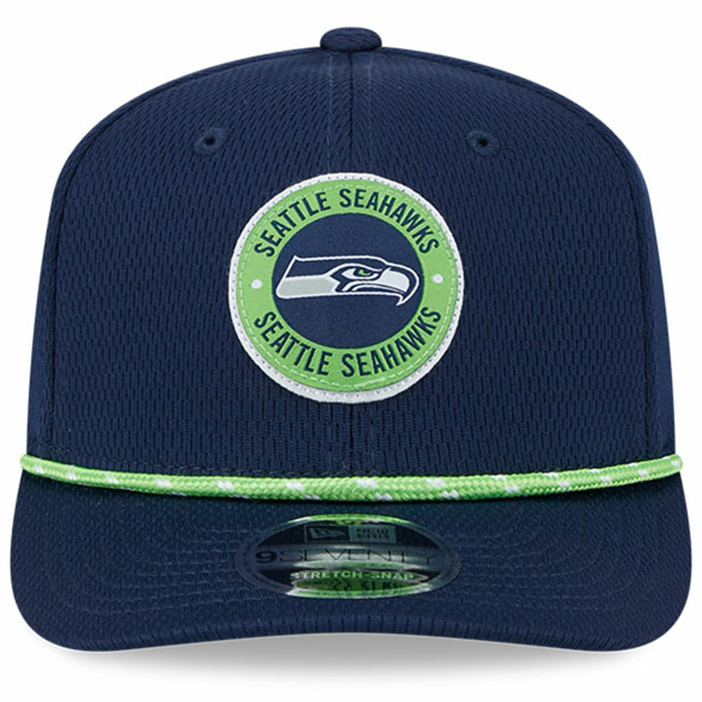 Seattle Seahawks New Era 2024 Sideline 9SEVENTY Stretch-Snap Hat College Navy