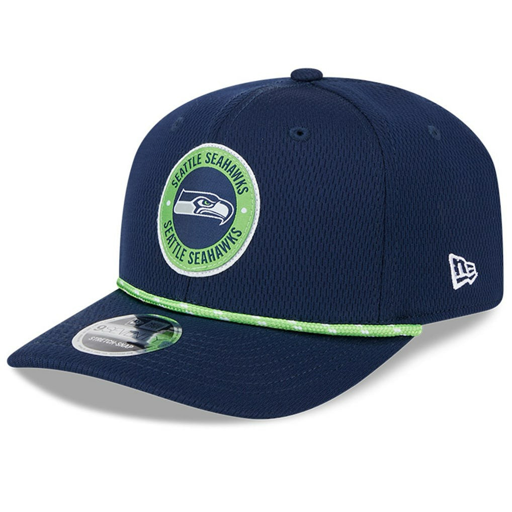 Seattle Seahawks New Era 2024 Sideline 9SEVENTY Stretch-Snap Hat College Navy