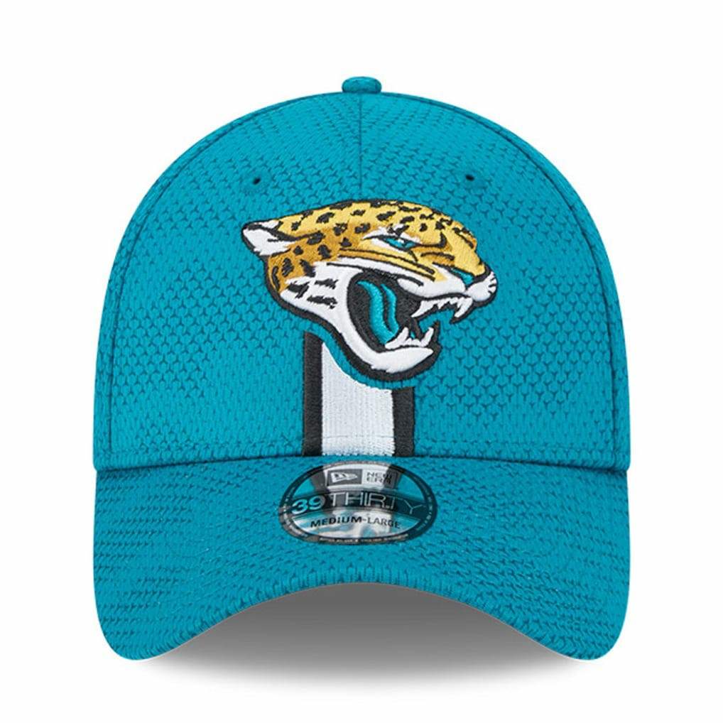 Jacksonville Jaguars New Era 2024 Sideline 39THIRTY Flex Hat Teal