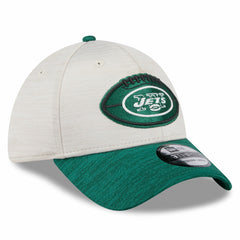 New York Jets New Era 2024 Sideline Historic 39THIRTY Flex Hat Stone/Green