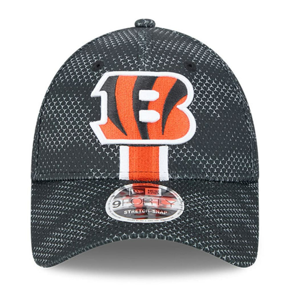Cincinnati Bengals New Era 2024 Sideline 9FORTY Stretch-Snap Hat Black