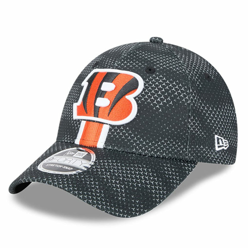 Cincinnati Bengals New Era 2024 Sideline 9FORTY Stretch-Snap Hat Black