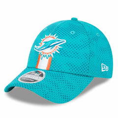 Miami Dolphins New Era 2024 Sideline 9FORTY Stretch-Snap Hat Aqua