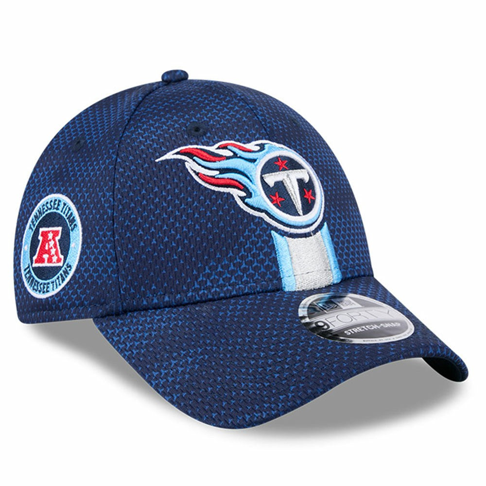 Tennessee Titans New Era 2024 Sideline 9FORTY Stretch-Snap Hat Navy