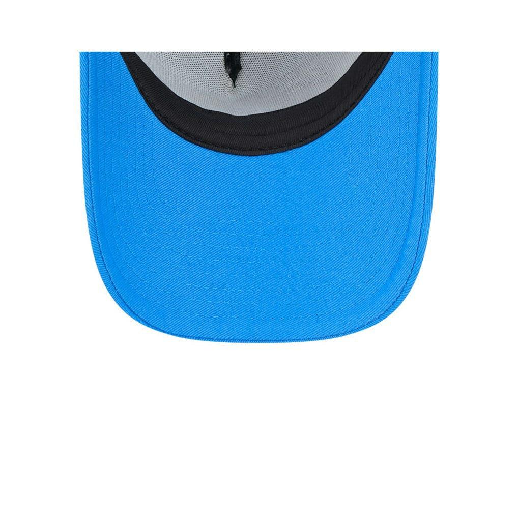 Los Angeles Chargers New Era 2024 Sideline Historic 9FORTY A-Frame Trucker Adjustable Hat Stone/Powder Blue