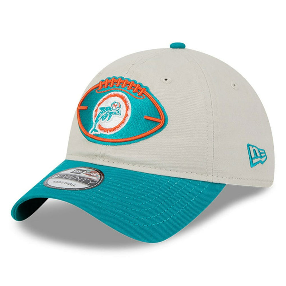 Miami Dolphins New Era 2024 Sideline Historic 9TWENTY Adjustable Hat Stone/Aqua