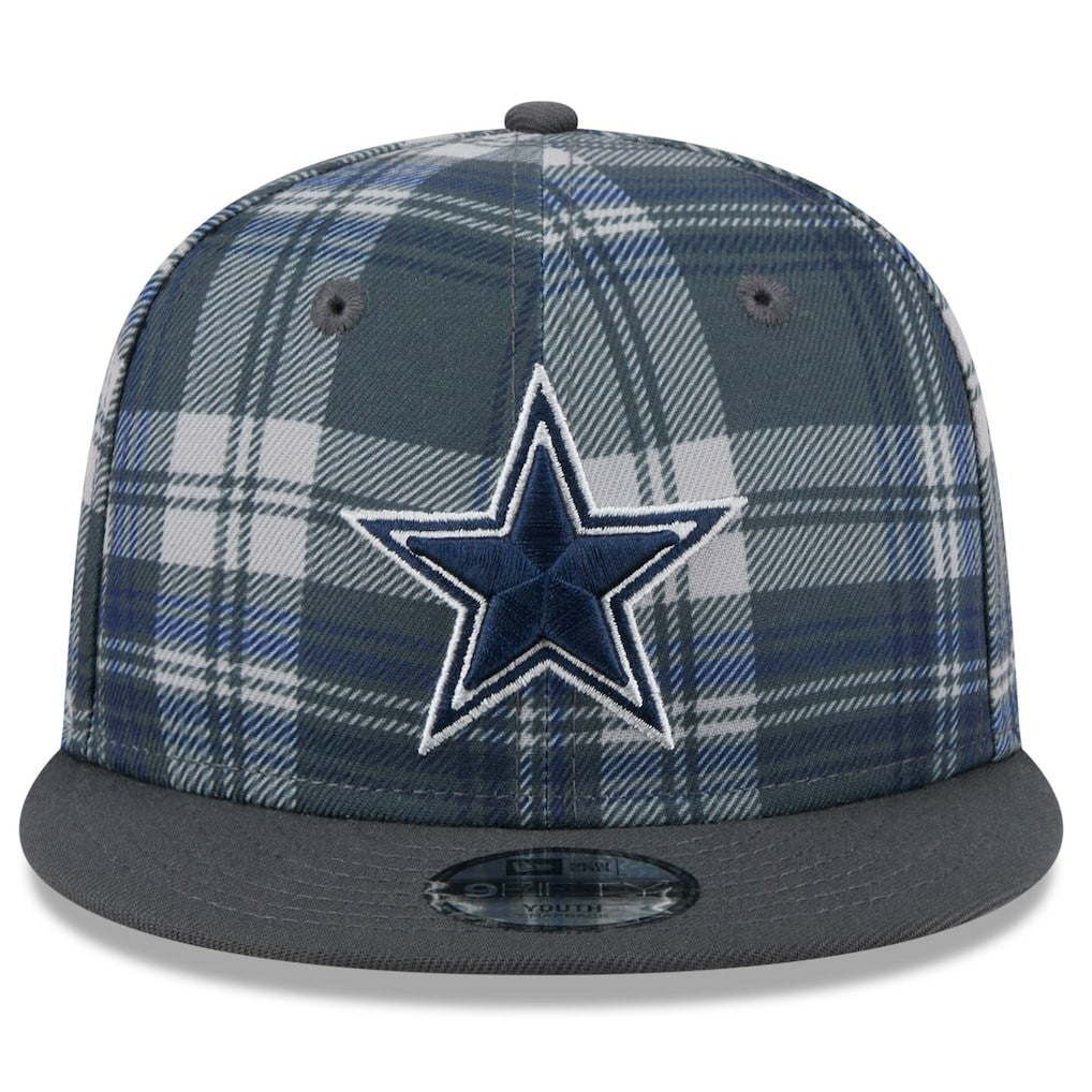 Dallas Cowboys New Era Youth 2024 Sideline Statement 9FIFTY Snapback Hat Navy