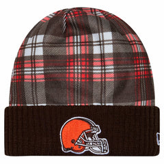 Cleveland Browns New Era Sideline Statement Cuffed Knit Hat Brown