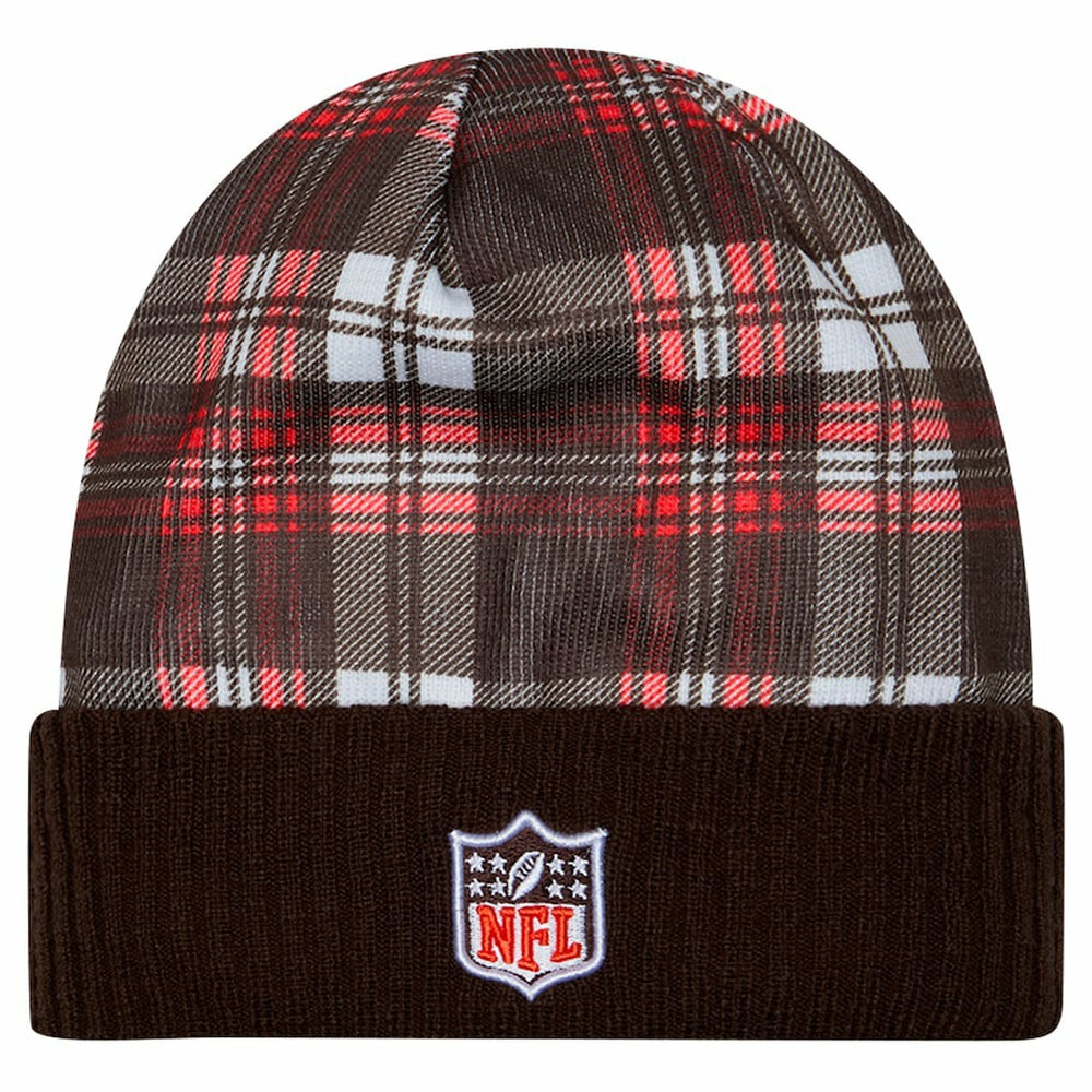 Cleveland Browns New Era Sideline Statement Cuffed Knit Hat Brown