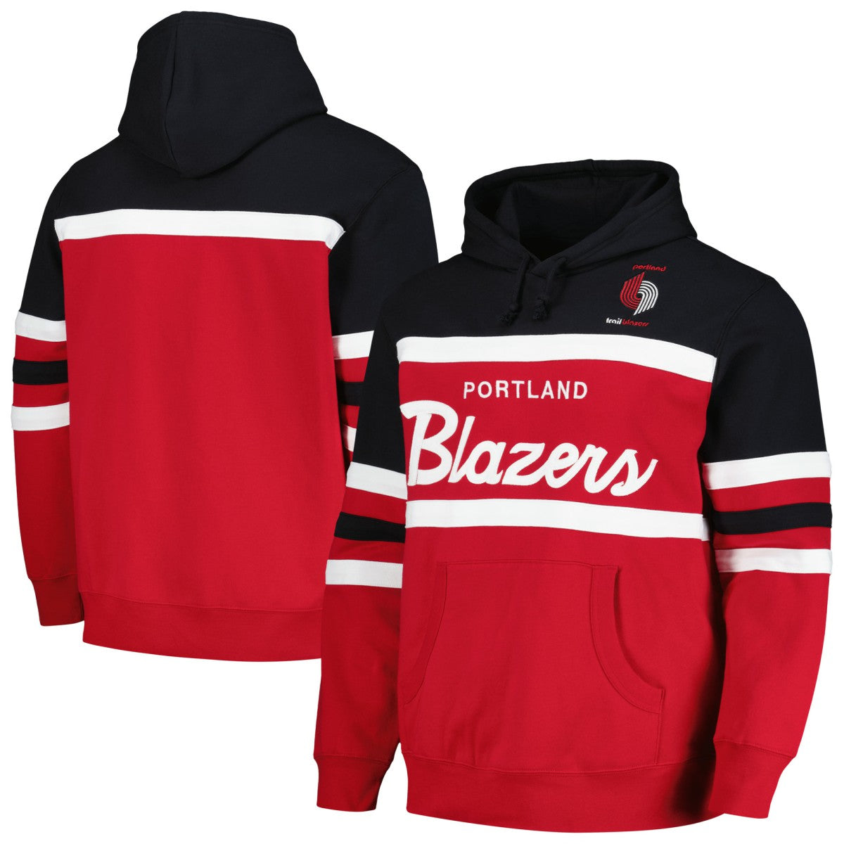 Portland Trail Blazers Head Coach Pullover Hoodie Red/Black