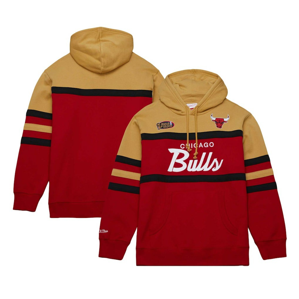 Chicago Bulls Head Coach Pullover Hoodie Red/Gold