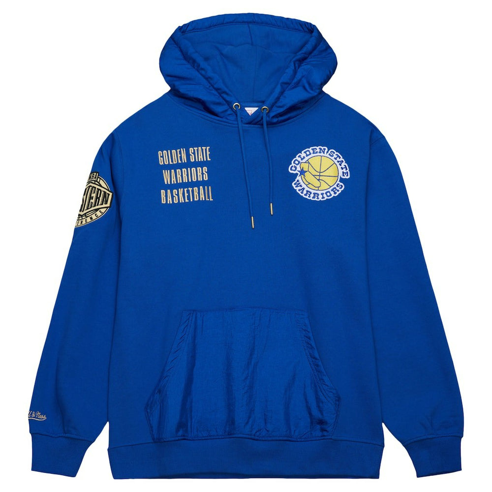 Golden State Warriors Team OG 2.0 Vintage Logo Fleece Pullover Hoodie Royal