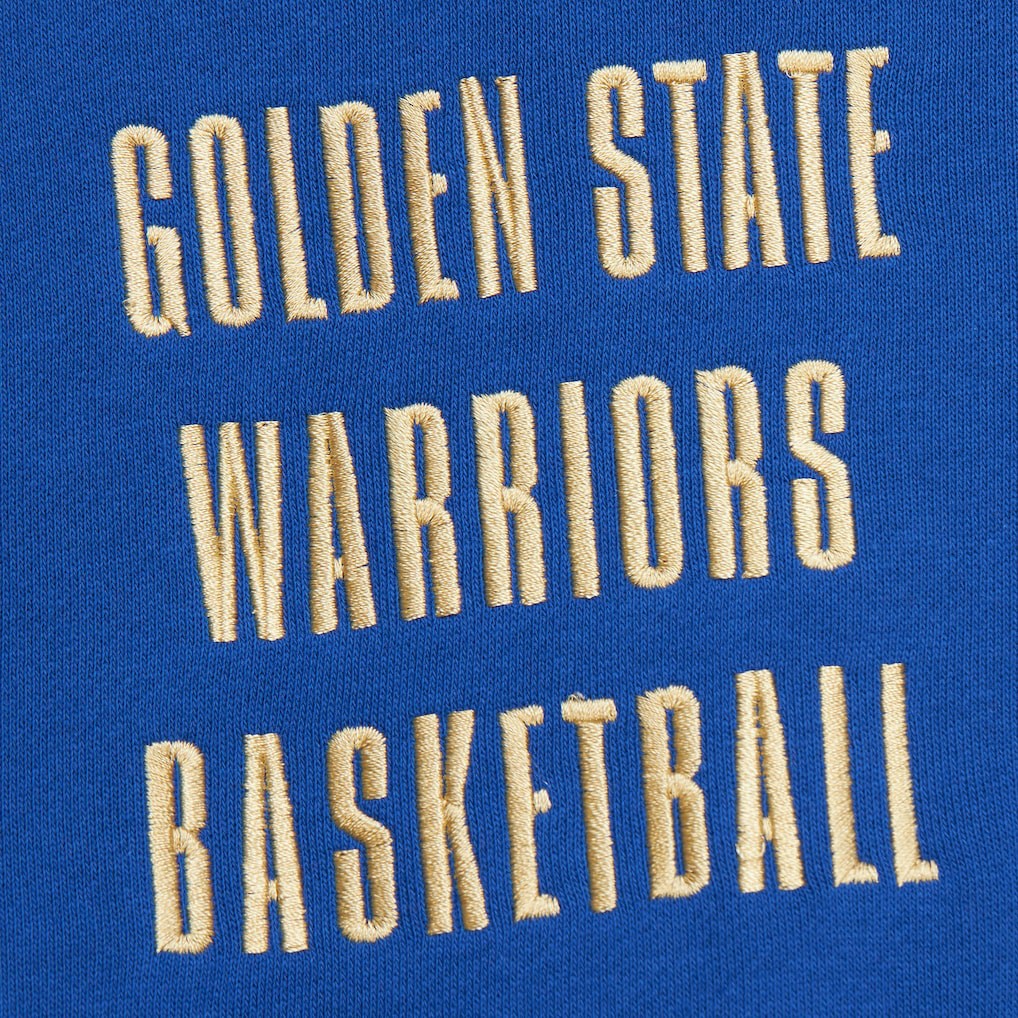 Golden State Warriors Team OG 2.0 Vintage Logo Fleece Pullover Hoodie Royal
