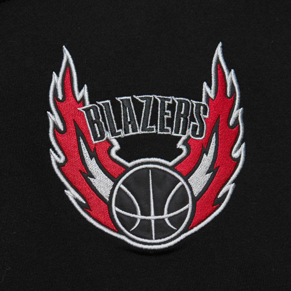Portland Trail Blazers Team OG 2.0 Vintage Logo Fleece Pullover Hoodie Black