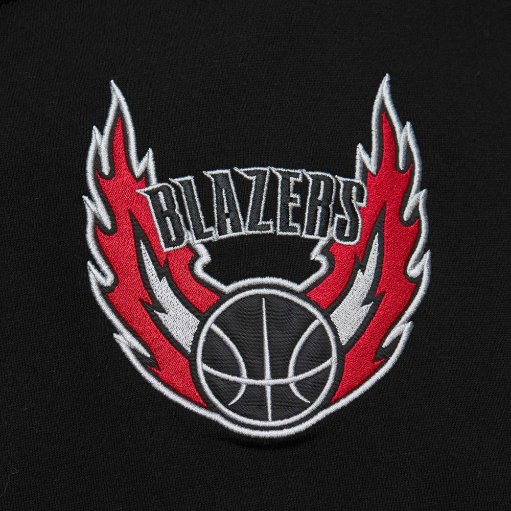 Portland Trail Blazers Team OG 2.0 Vintage Logo Fleece Pullover Hoodie Black