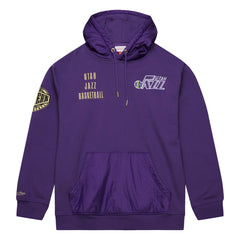 Utah Jazz Team OG 2.0 Vintage Logo Fleece Pullover Hoodie Purple