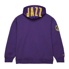 Utah Jazz Team OG 2.0 Vintage Logo Fleece Pullover Hoodie Purple