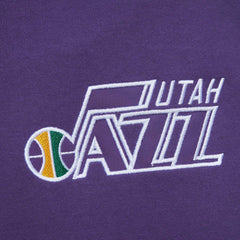 Utah Jazz Team OG 2.0 Vintage Logo Fleece Pullover Hoodie Purple