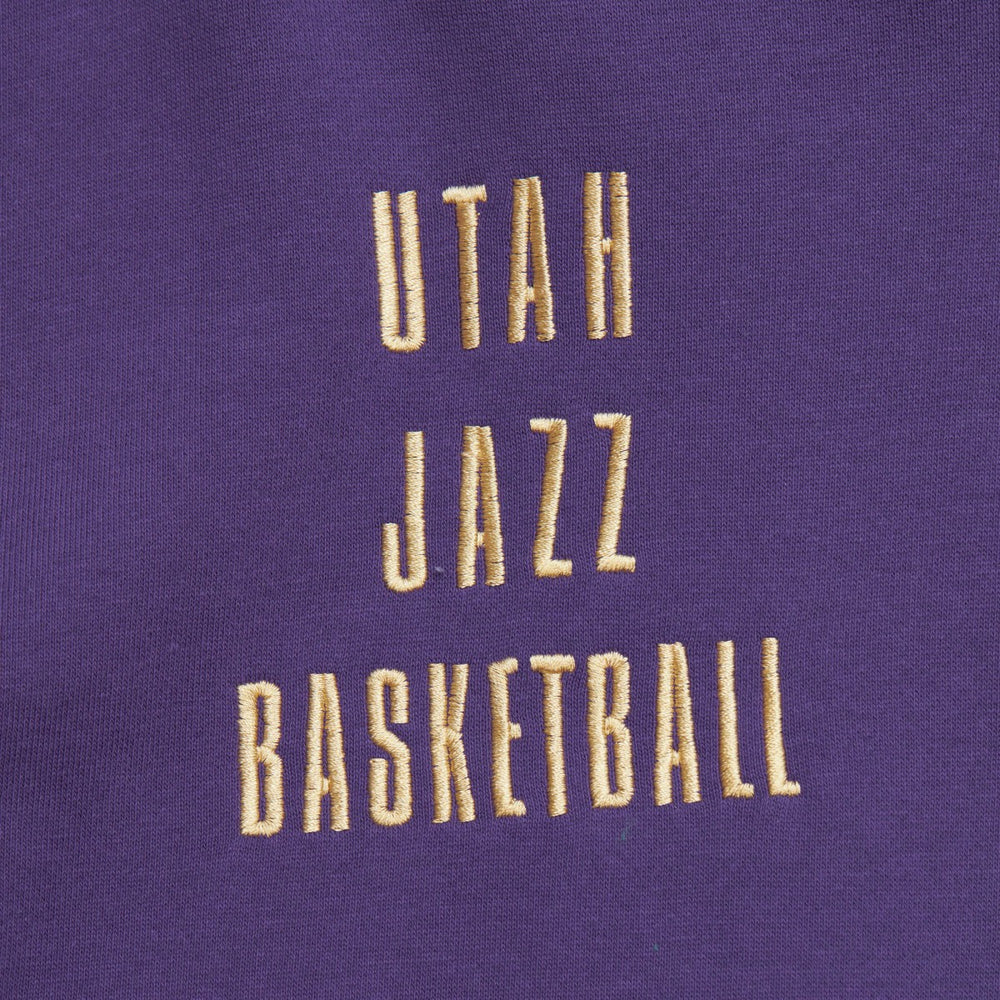 Utah Jazz Team OG 2.0 Vintage Logo Fleece Pullover Hoodie Purple