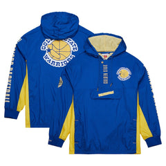 Golden State Warriors Team OG 2.0 Vintage Logo Anorak Windbreaker Quarter-Zip Jacket Royal