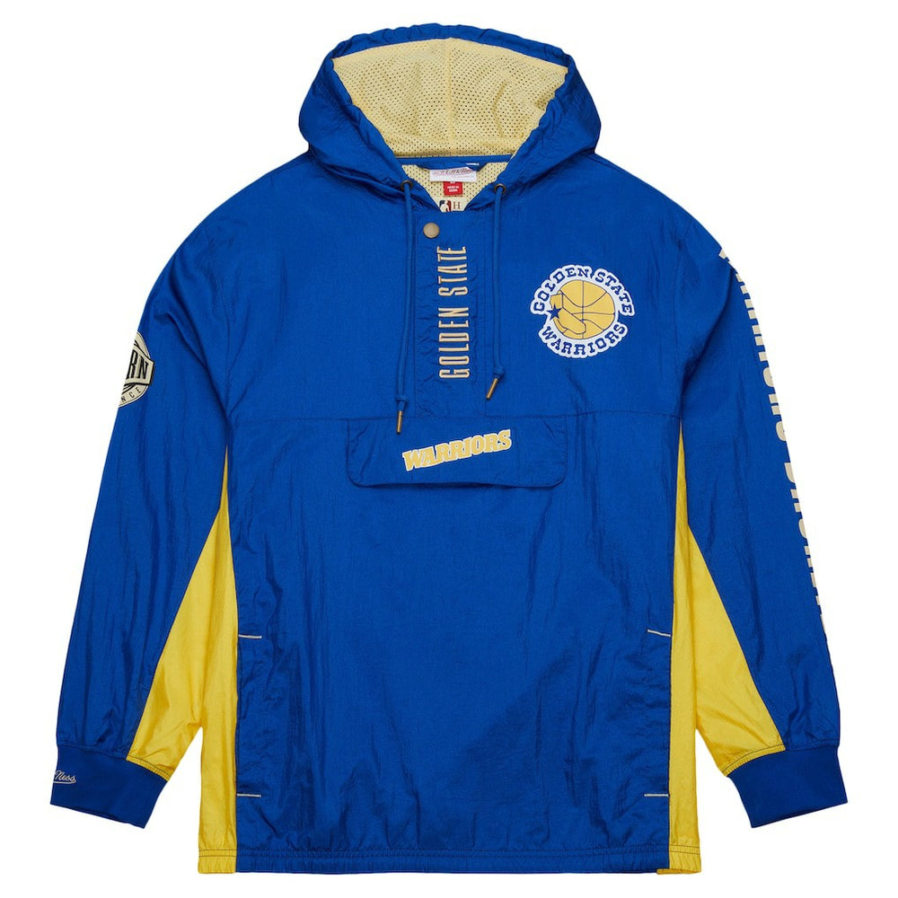 Golden State Warriors Team OG 2.0 Vintage Logo Anorak Windbreaker Quarter-Zip Jacket Royal