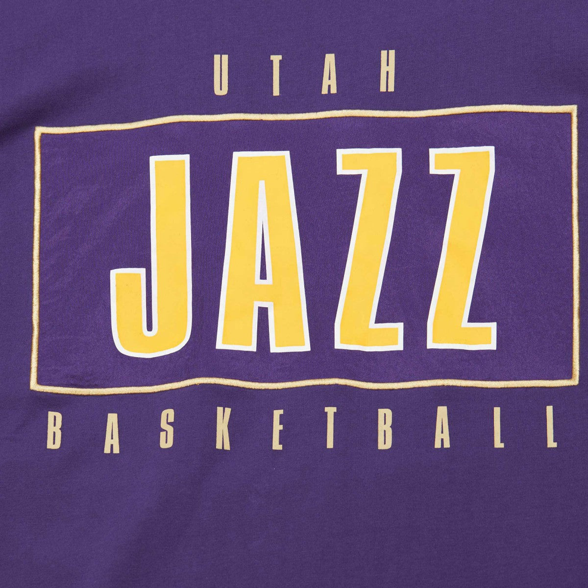 Utah Jazz Hardwood Classics Team OG 2.0 Premium Vintage Logo T-Shirt Purple