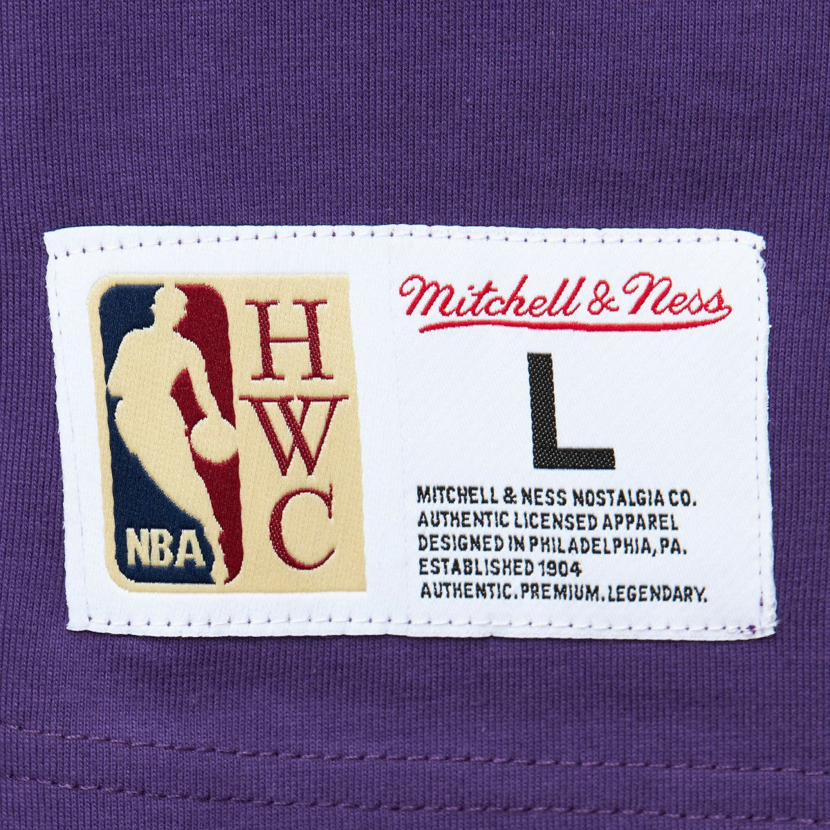 Utah Jazz Hardwood Classics Team OG 2.0 Premium Vintage Logo T-Shirt Purple